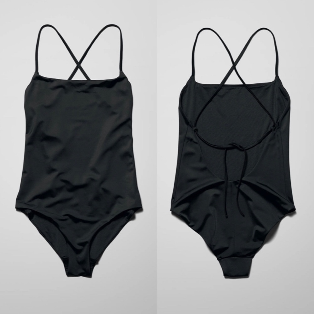 Weekday Haze Crossback Tie Recycled Swimsuit